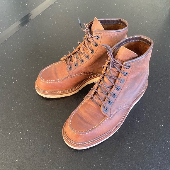 Red Wing CLASSIC MOC Boots in Copper Rough & Tough Leather 1907 - Picture 3 of 9